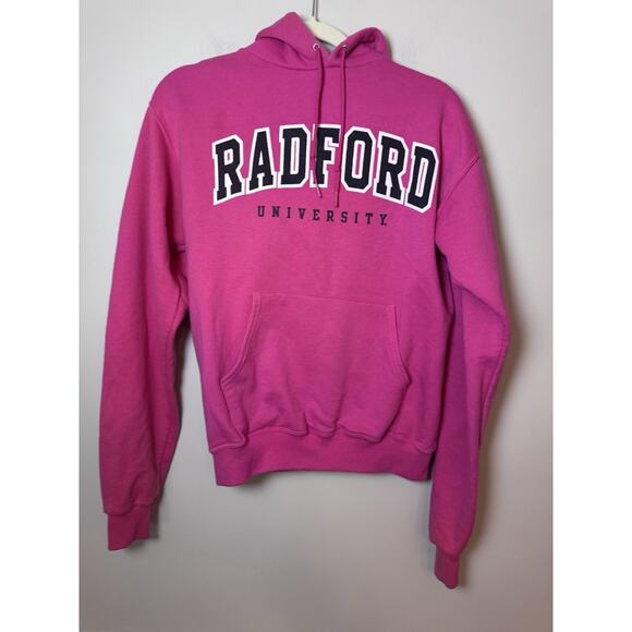 Radford University Champion Hooded Sweatshirt Pink Sz S - Picture 1 of 10
